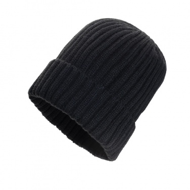 Logotrade promotional gift image of: Kennedi AWARE™ Polylana® beanie with large rib